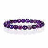 Cherry Tree Collection | Stretch Bracelet | 8mm Beads (Purple Faceted Agate)