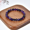Cherry Tree Collection | Stretch Bracelet | 8mm Beads (Purple Faceted Agate)
