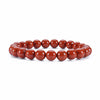 Cherry Tree Collection | Stretch Bracelet | 8mm Beads (Red Jasper - Burnt Orange)