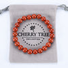 Stretch Bracelet | 8mm Beads (Red Jasper - Burnt Orange)