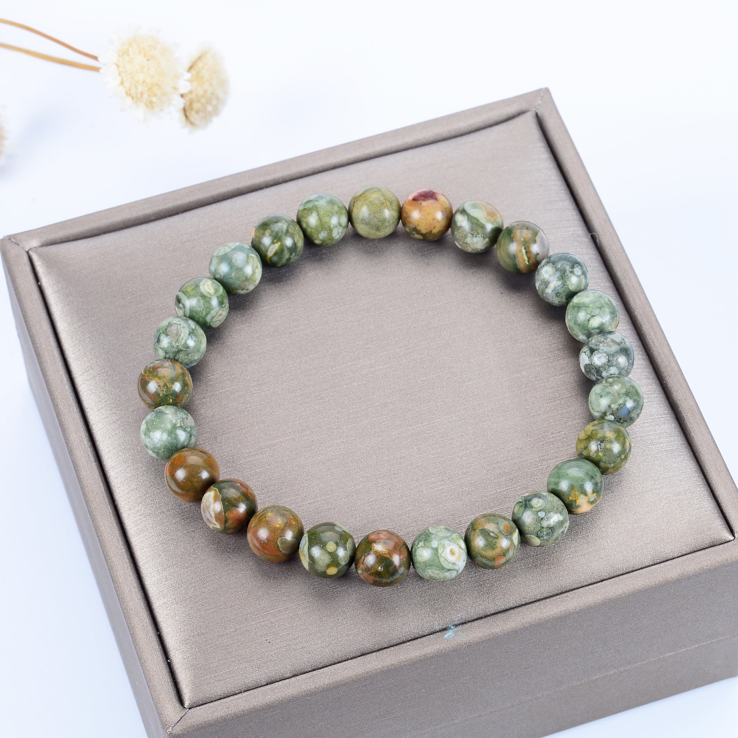 Stretch Bracelet | 8mm Beads (Rhyolite A)