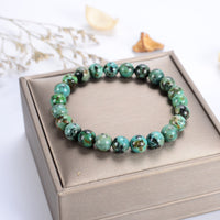 Cherry Tree Collection | Stretch Bracelet | 8mm Beads (African Turquoise)