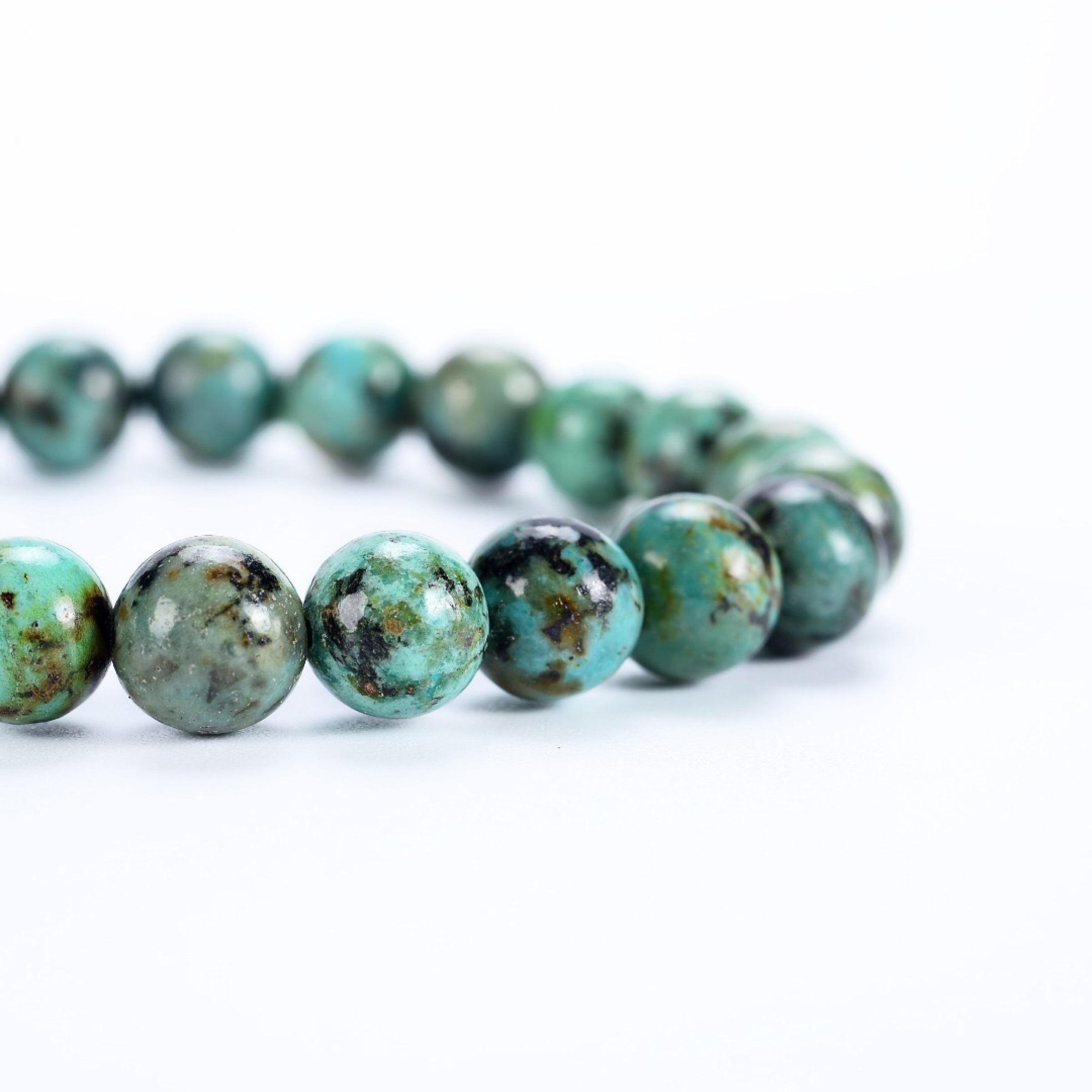 Stretch Bracelet | 8mm Beads (African Turquoise)