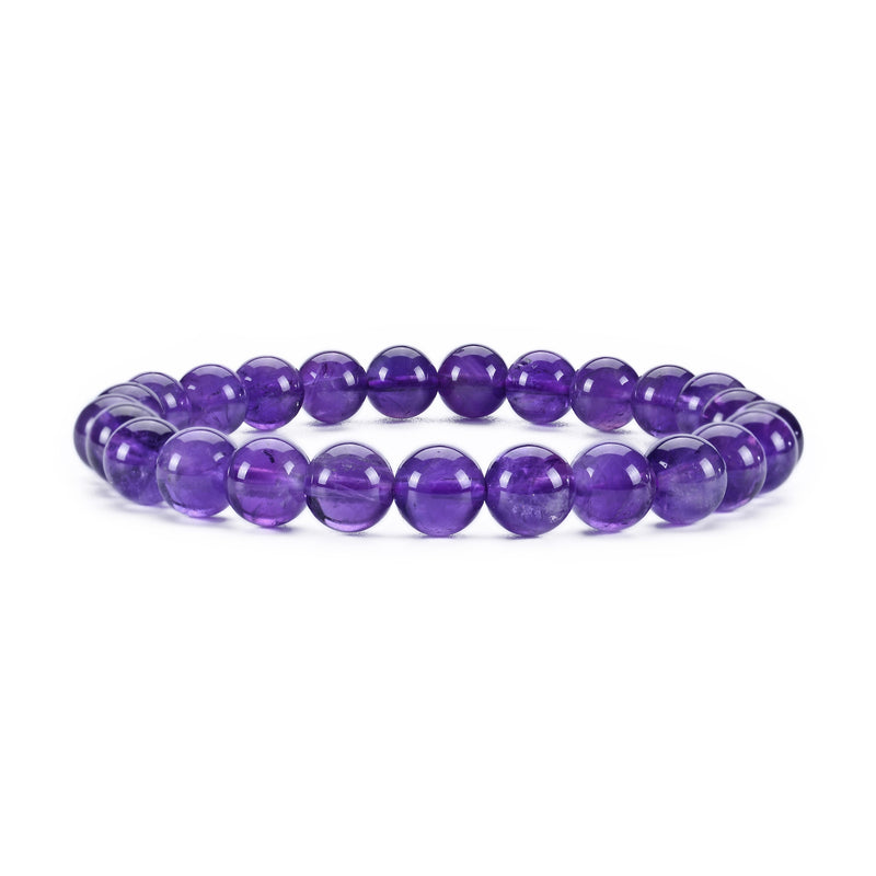 Cherry Tree Collection | Stretch Bracelet | 8mm Beads (Amethyst)