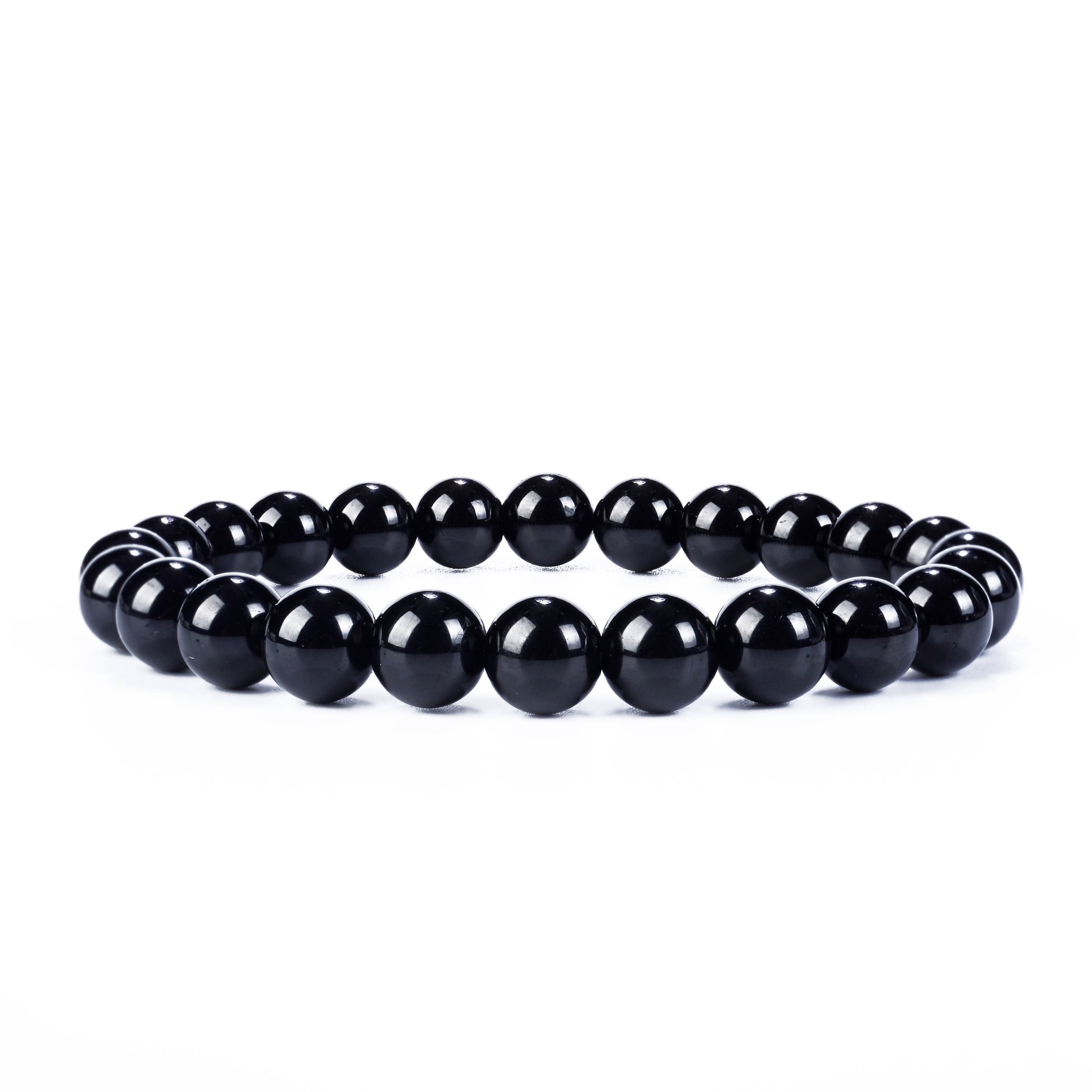 Cherry Tree Collection | Stretch Bracelet | 8mm Beads (Black Tourmaline)