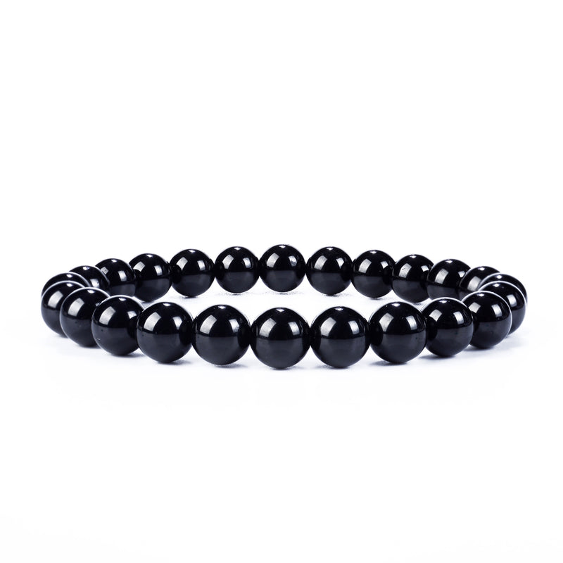 Cherry Tree Collection | Stretch Bracelet | 8mm Beads (Black Tourmaline)