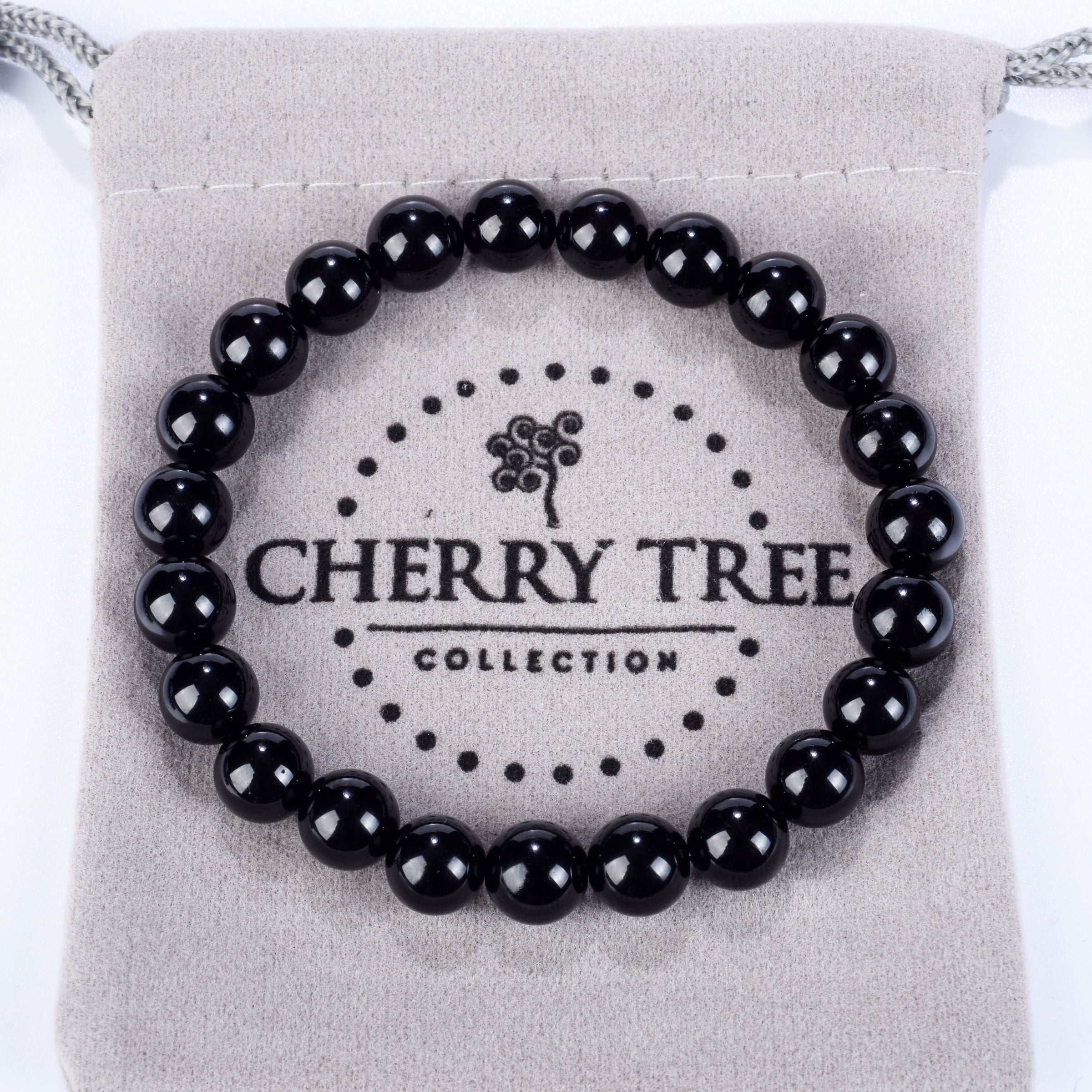 Stretch Bracelet | 8mm Beads (Black Tourmaline)
