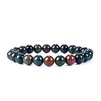 Cherry Tree Collection | Stretch Bracelet | 8mm Beads (Bloodstone)