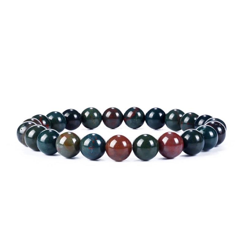 Cherry Tree Collection | Stretch Bracelet | 8mm Beads (Bloodstone)