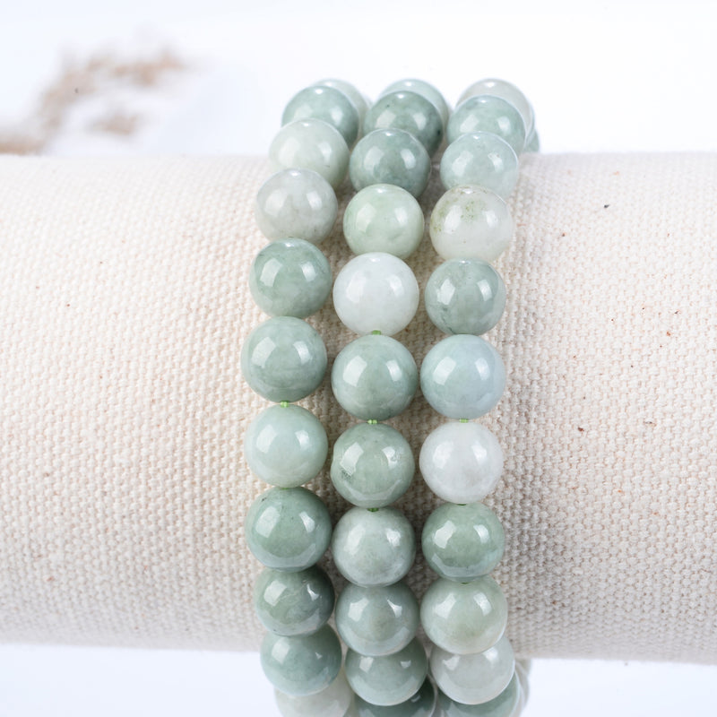 Stretch Bracelet | 8mm Beads (Burma Jade)