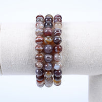 Stretch Bracelet | 8mm Beads (Botswana Agate)