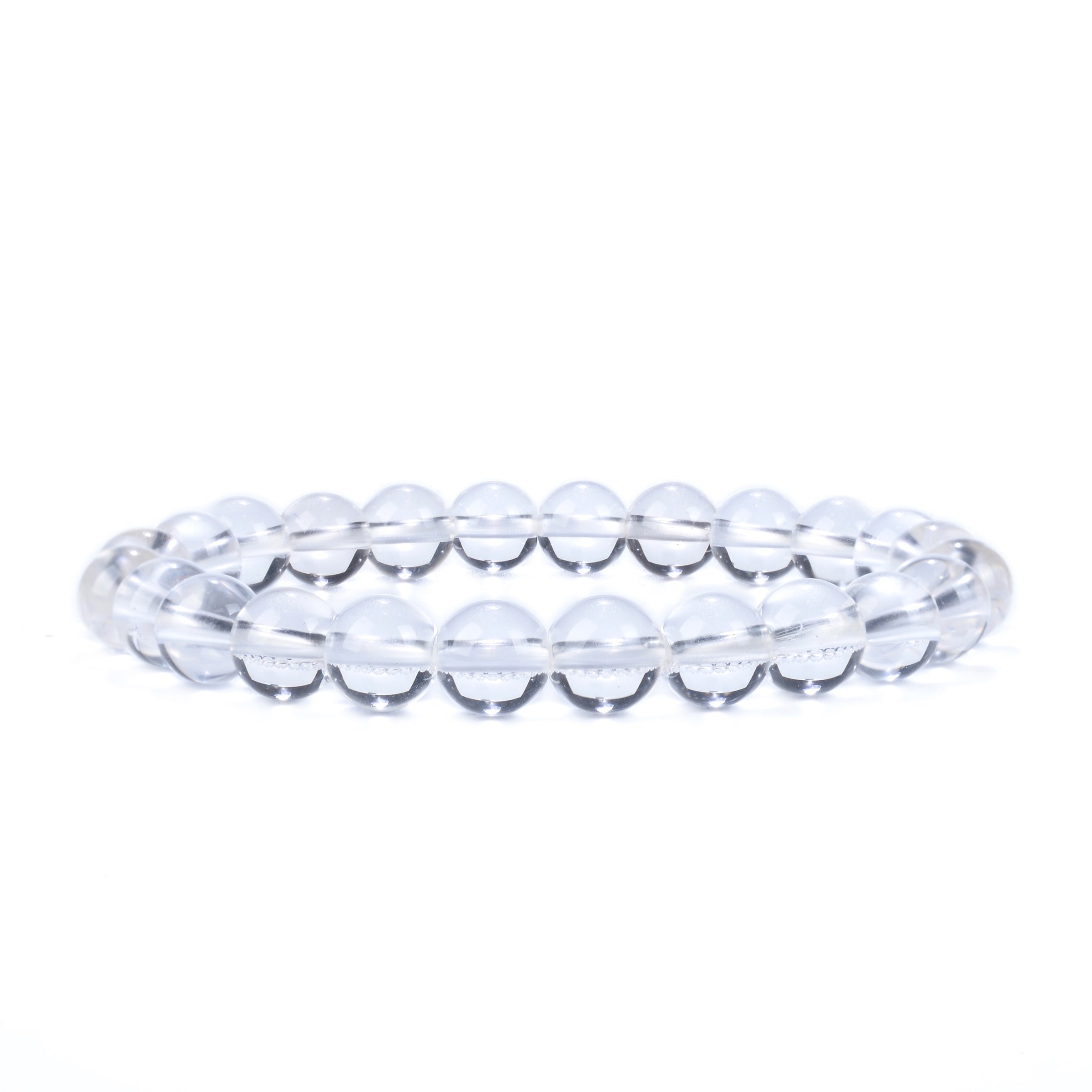Cherry Tree Collection | Stretch Bracelet | 8mm Beads (Clear Quartz)