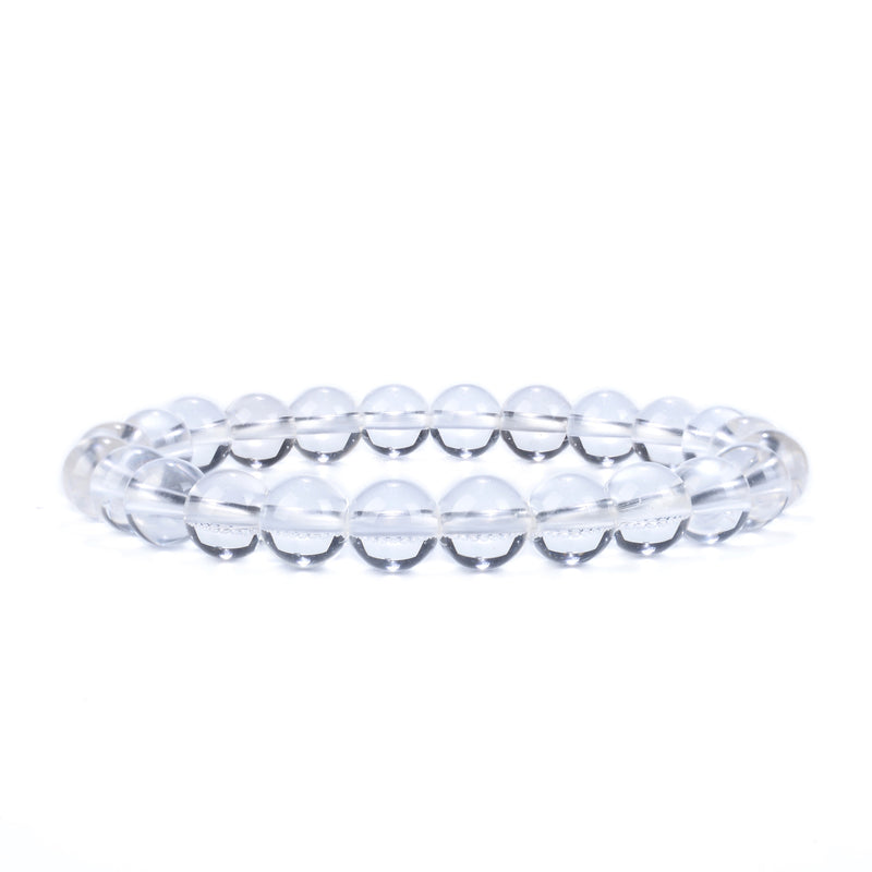 Cherry Tree Collection | Stretch Bracelet | 8mm Beads (Clear Quartz)