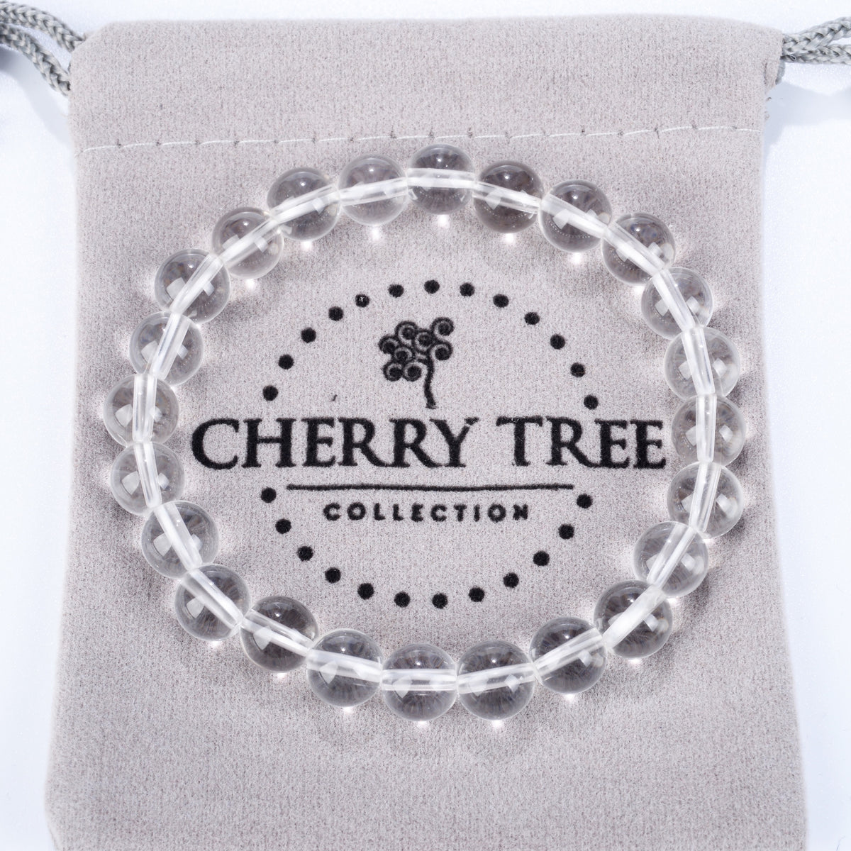 Stretch Bracelet | 8mm Beads (Clear Quartz)