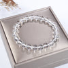 Cherry Tree Collection | Stretch Bracelet | 8mm Beads (Clear Quartz)