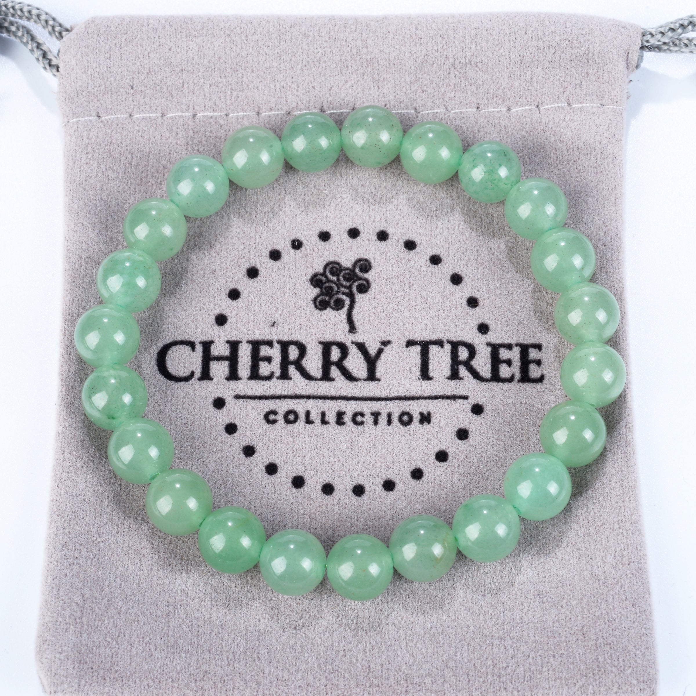 Stretch Bracelet | 8mm Beads (Green Aventurine)