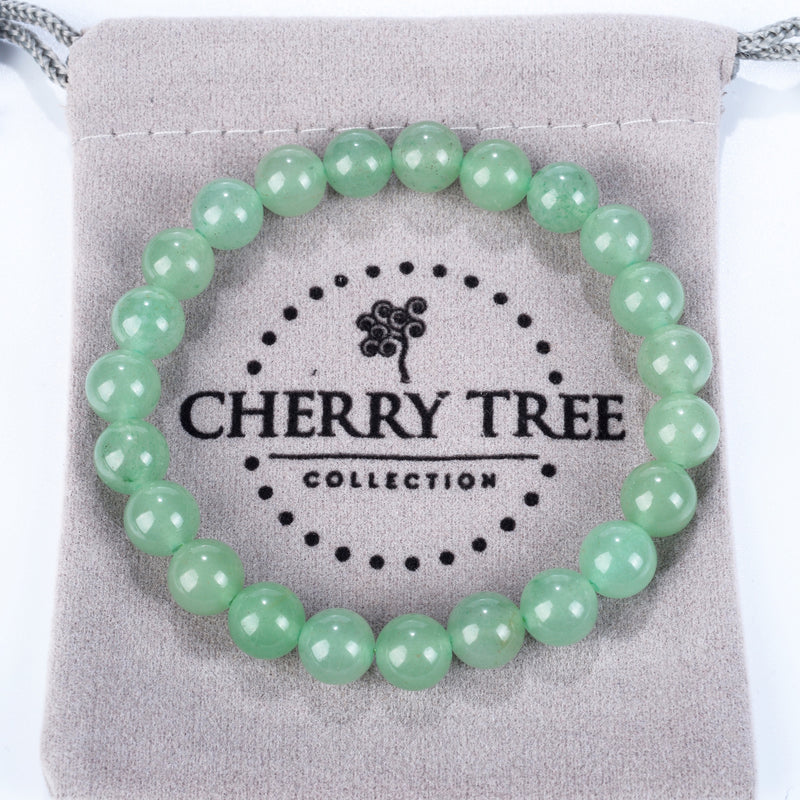 Stretch Bracelet | 8mm Beads (Green Aventurine)