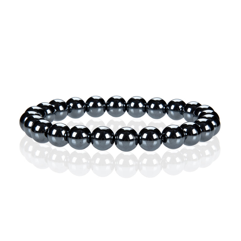 Cherry Tree Collection | Stretch Bracelet | 8mm Beads (Hematite)