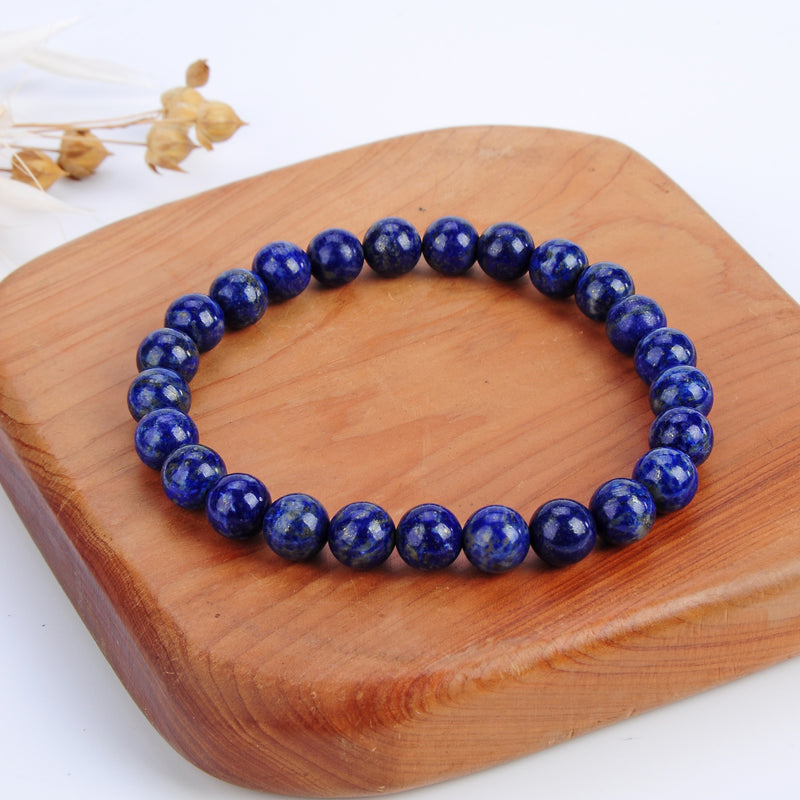 Stretch Bracelet | 8mm Beads (Lapis)