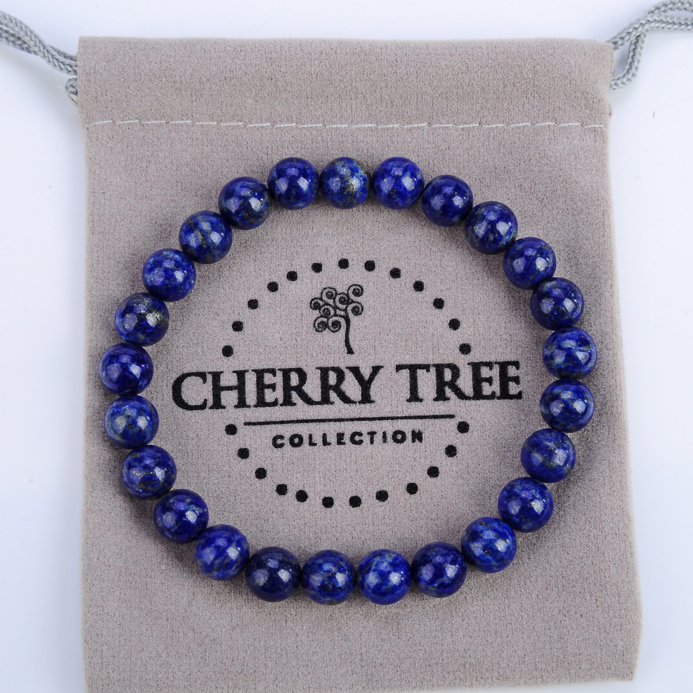 Stretch Bracelet | 8mm Beads (lapis) Small