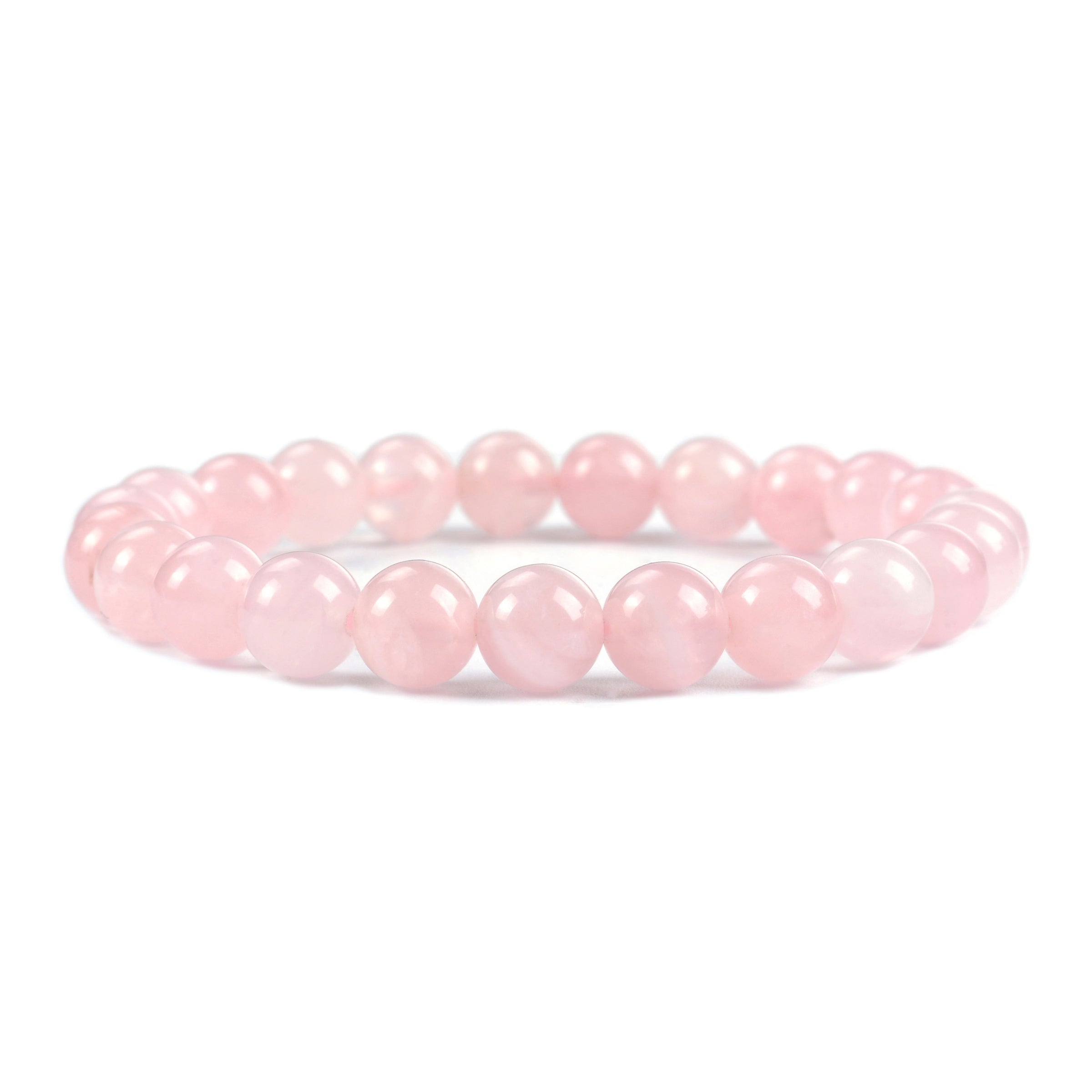 Pink Quartz Beaded Bracelet
