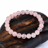 Cherry Tree Collection | Stretch Bracelet | 8mm Beads (Madagascar Rose Quartz)