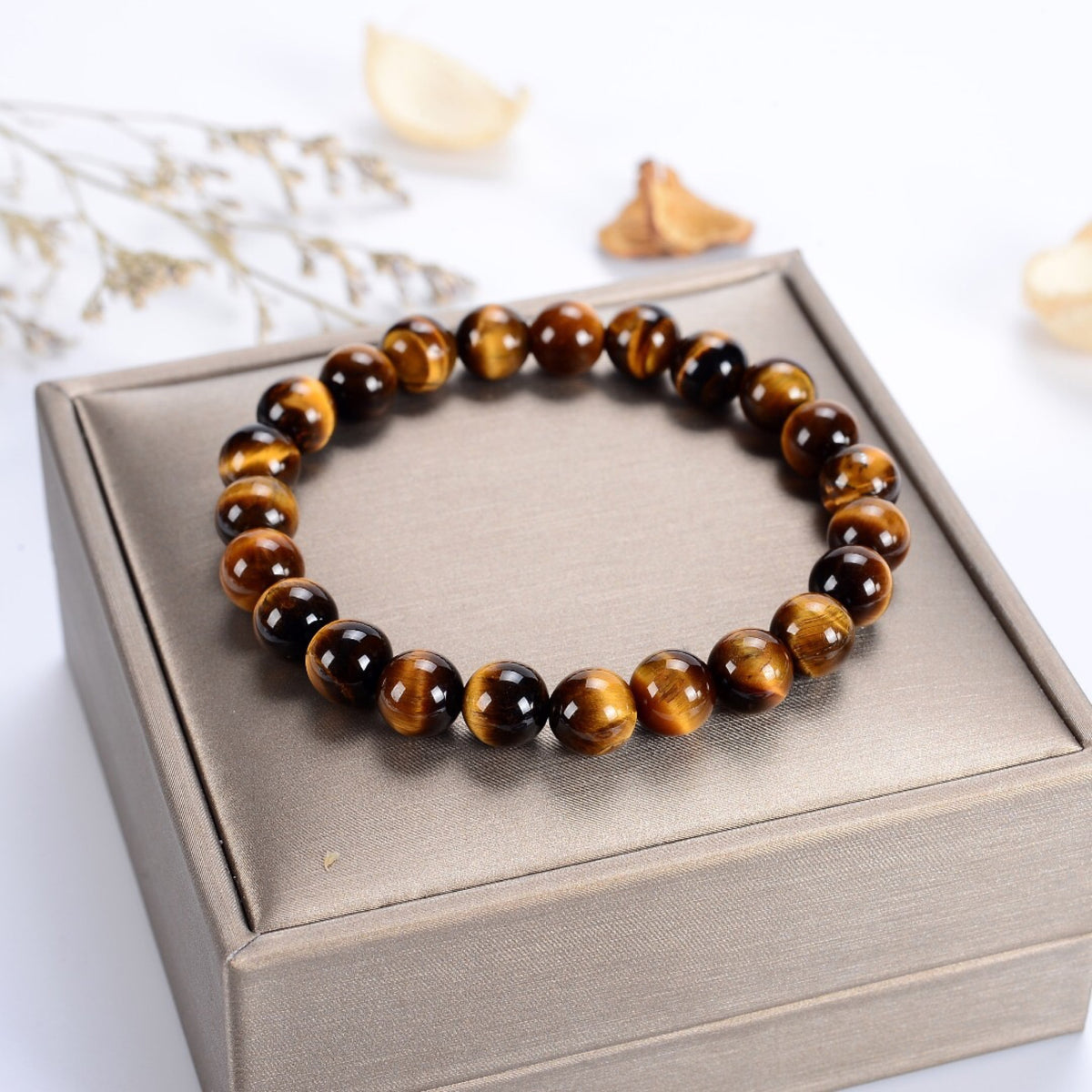 Stretch Bracelet | 8mm Beads (Tiger's Eye)