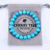 Stretch Bracelet | 8mm Beads (Turquoise Howlite - Blue)