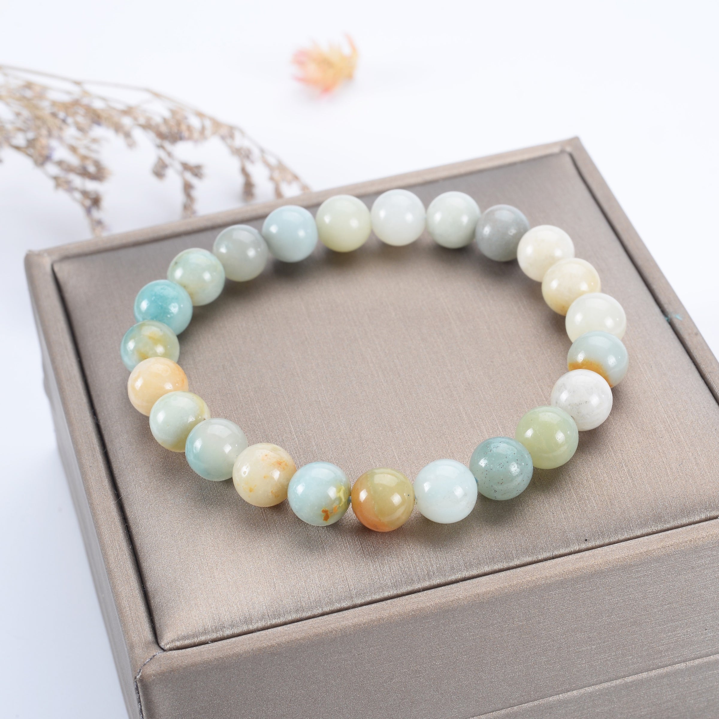 Stretch Bracelet | 8mm Beads (Amazonite Multi-Color)