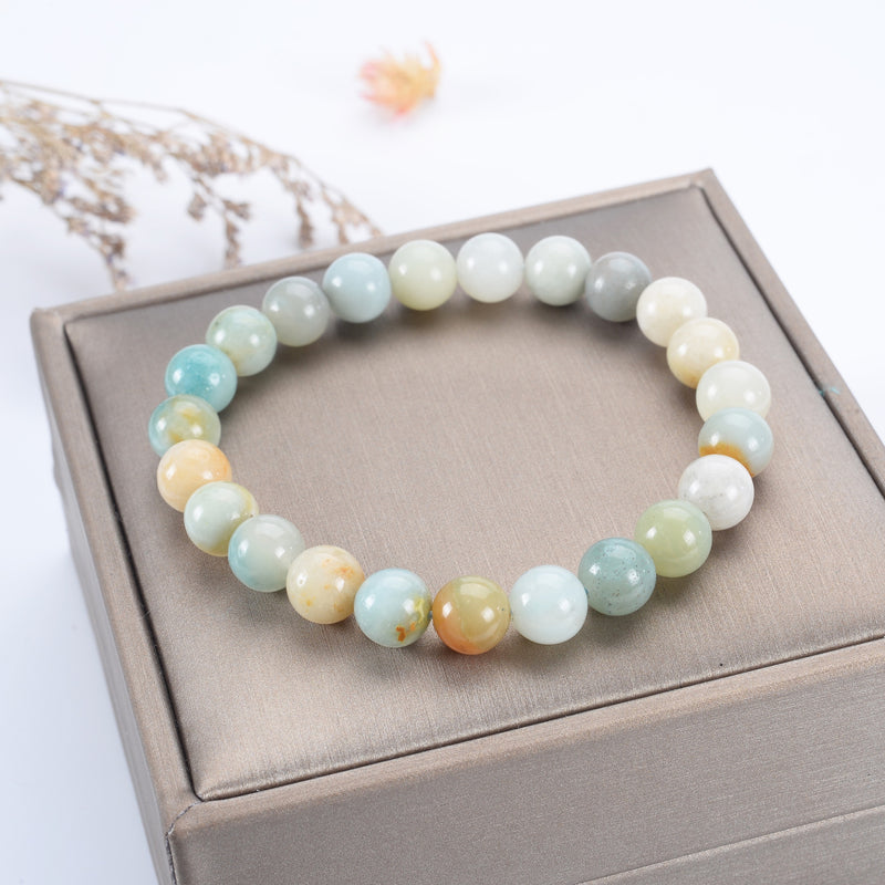 Stretch Bracelet | 8mm Beads (Amazonite Multi-Color)